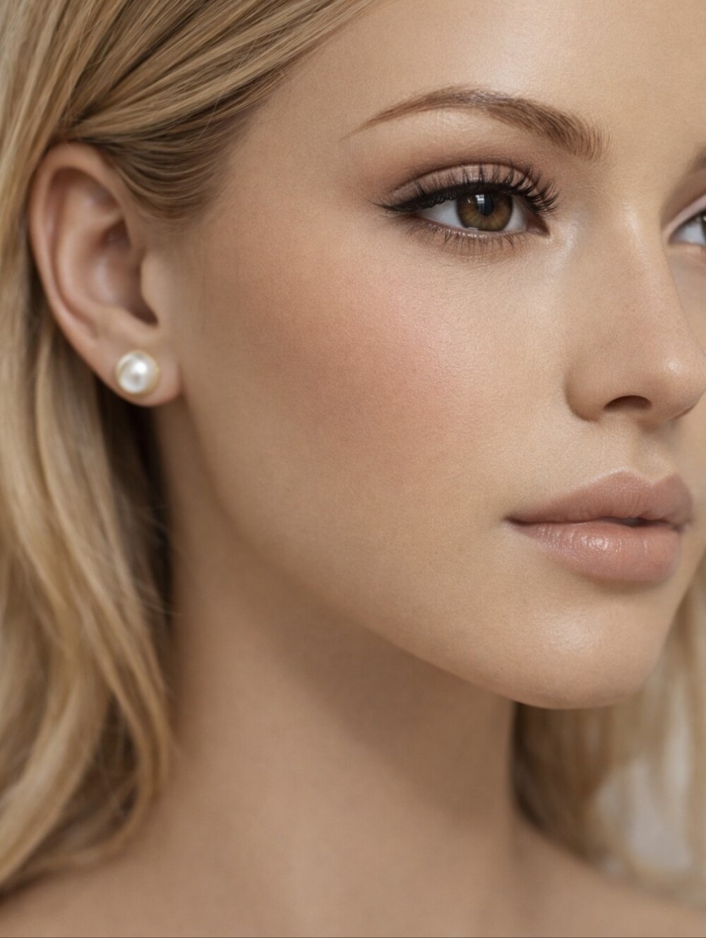 Classic Faux White Pearl Stud Earrings – Timeless Elegant Women’s Jewelry